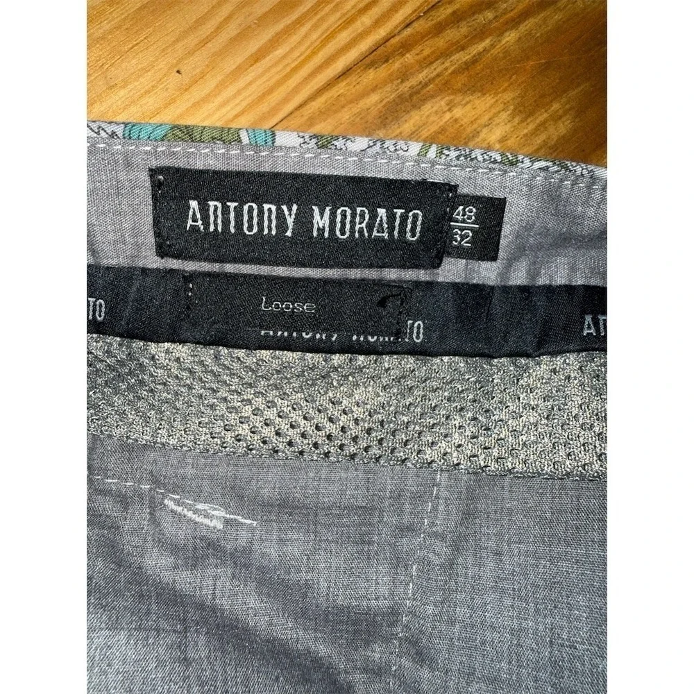 Antony Morato Chino Shorts Mens Size 32x10 Multicolor Floral Resort Casual cuffs